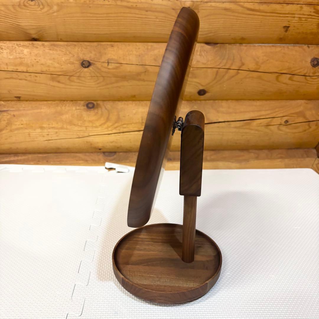 【美品】BENCA ベンカ アネモネ 卓上ミラー オーク材