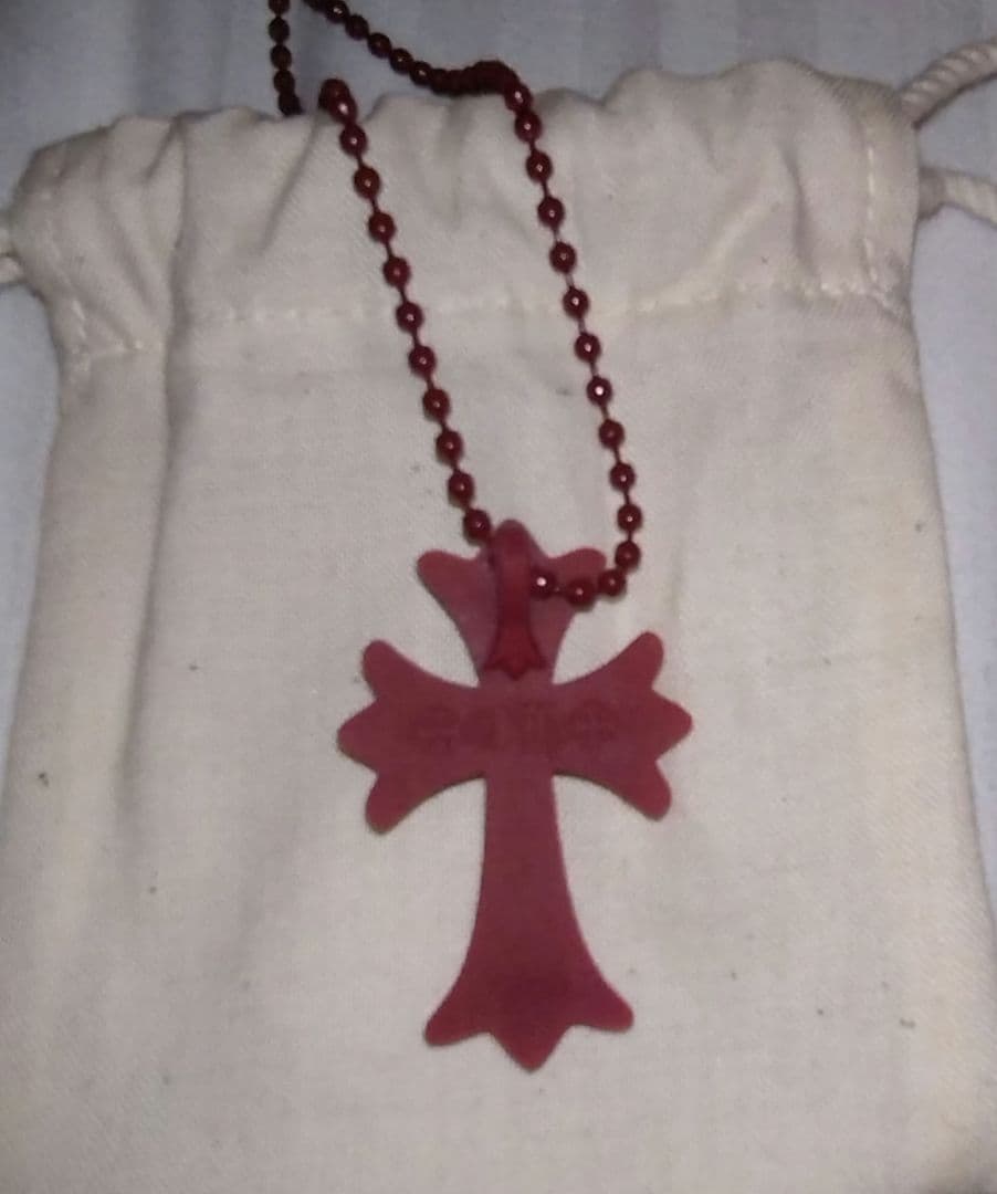 クロムハーツ　ラバー　シリコン　クロス　ネックレス