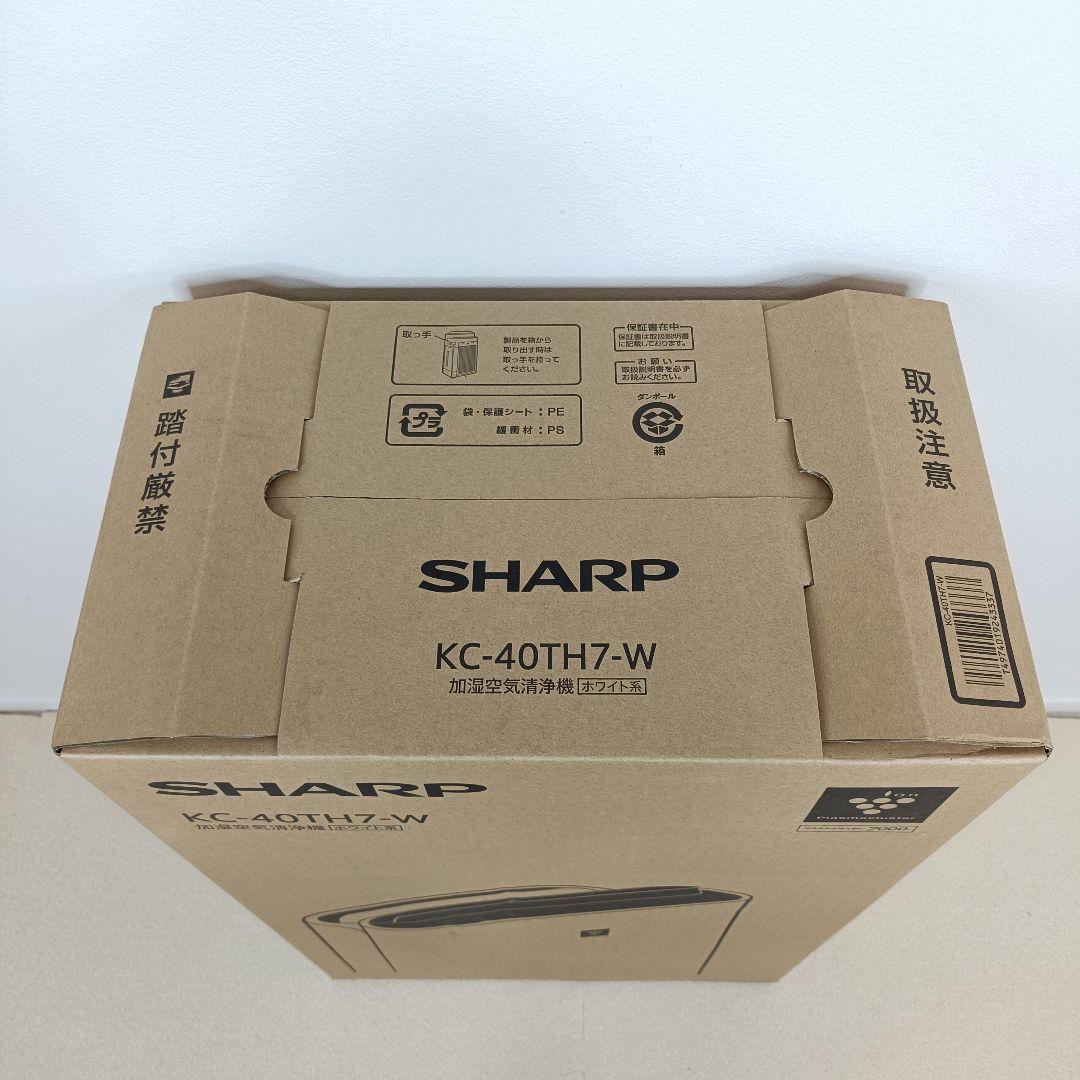 新品未使用SHARP 加湿空気清浄機 プラズマクラスターKC-40TH7-W