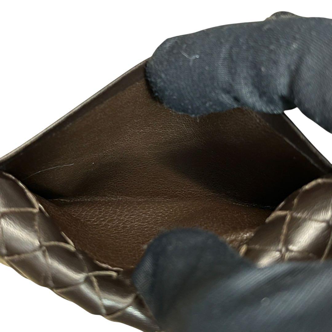 極美✨ボッテガヴェネタ カードケース 名刺入れ イントレチャート ブラウン