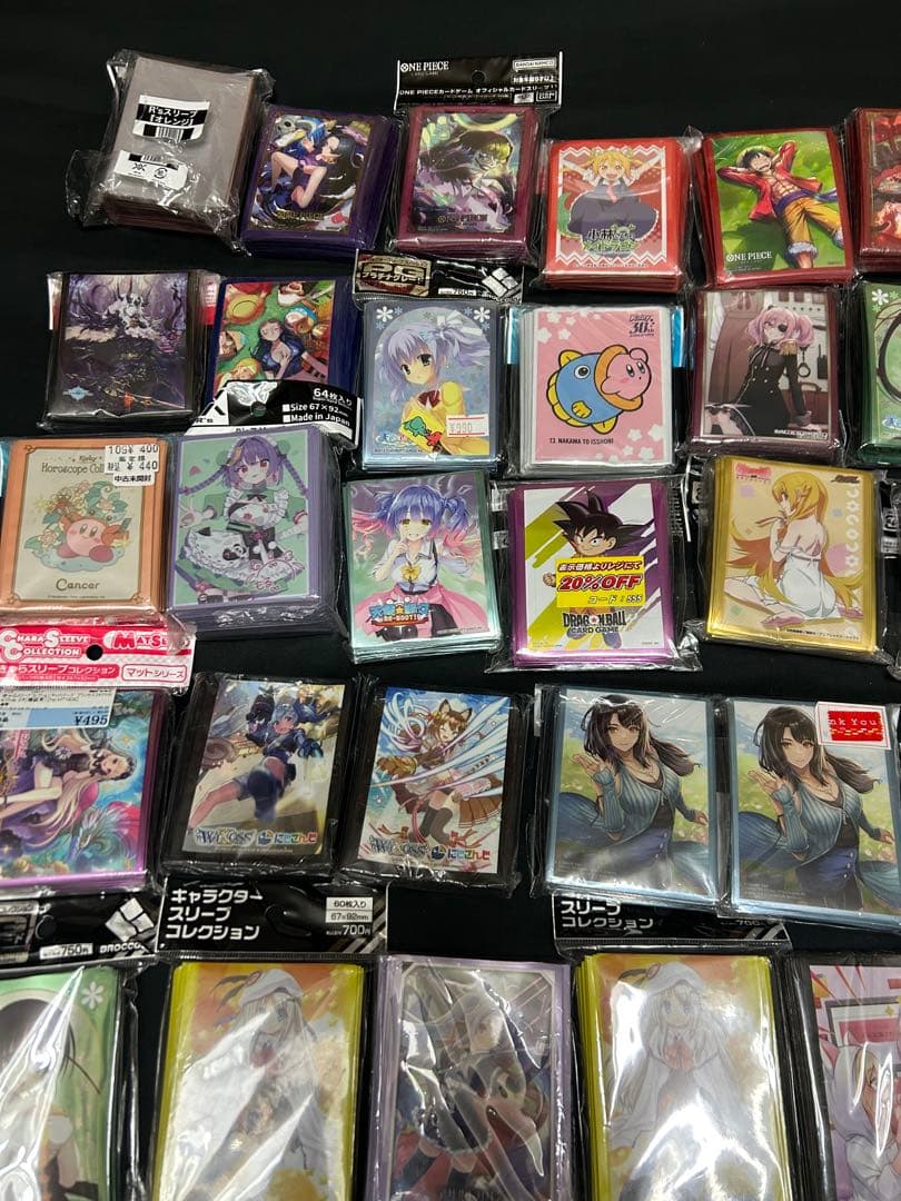 キャラスリーブ　ケース等　超大量まとめ売り　未使用多数　195点以上
