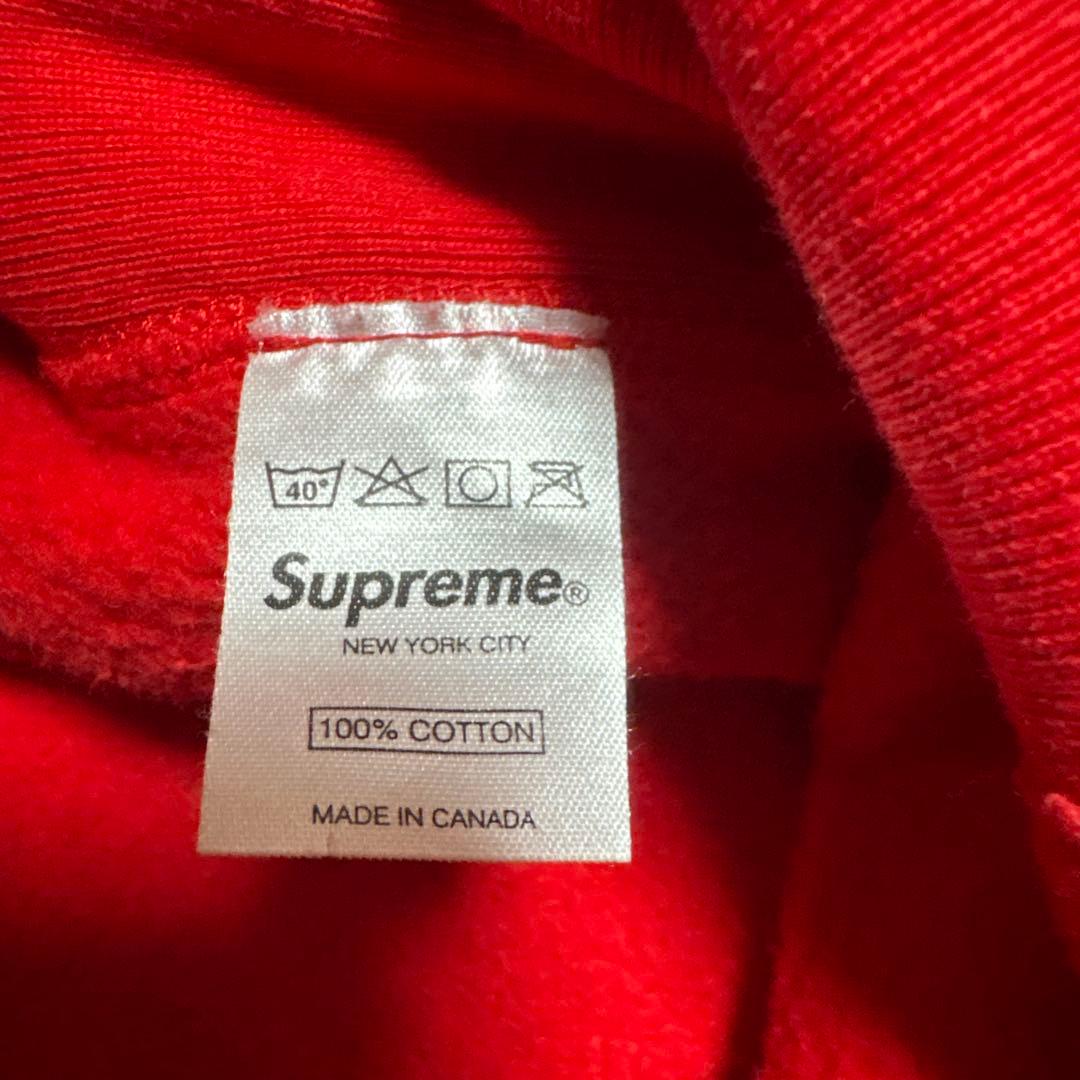 【値下げしました】Supreme フード付きパーカー 赤
