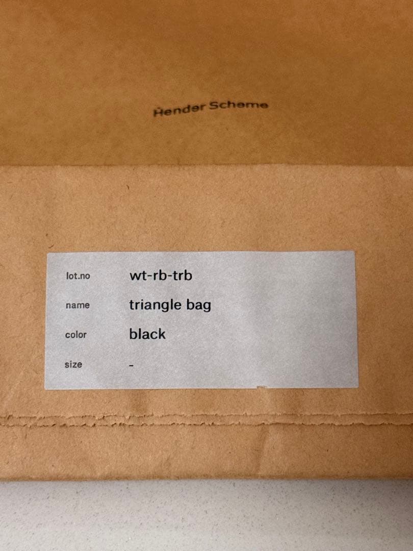 Hender Scheme(エンダースキーマ) triangle bag