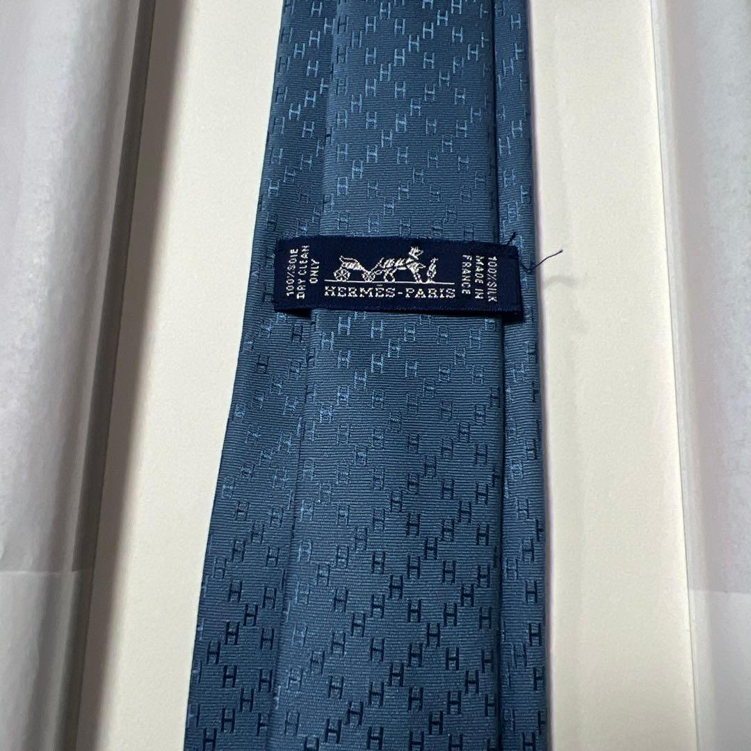 訳あり 極美品 正規品 HERMES エルメス ネクタイ 百貨店