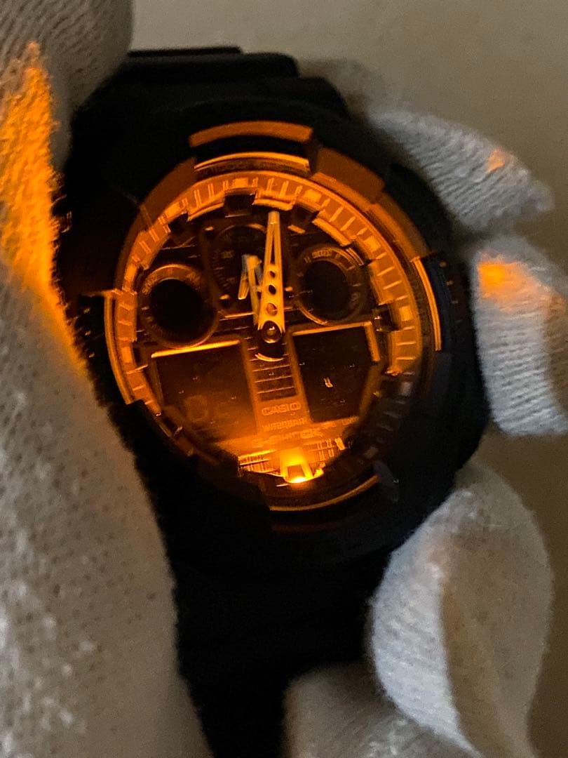 【 ベッカム着用G-SHOCKの電池新品 】 GA100 BLACK MODEL