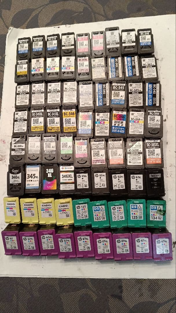 使用済みインク、互換品、72 個