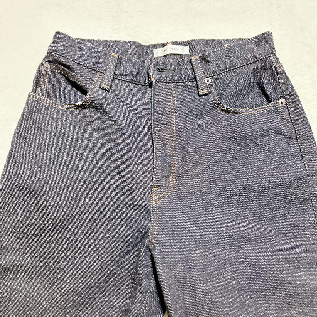 美品✨MOUSSY MVS FLARE フレアデニム W27 濃紺 ストレッチ