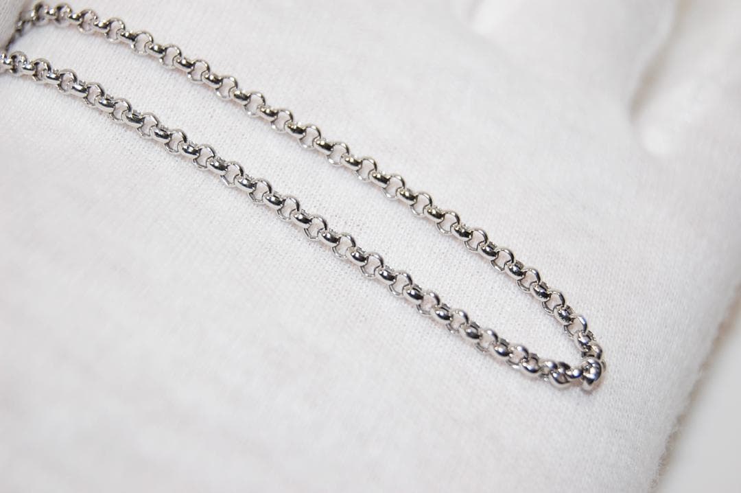 Ｐｔ８５０　プラチナ　甲丸デザイン　ネックレス　５０ｃｍ