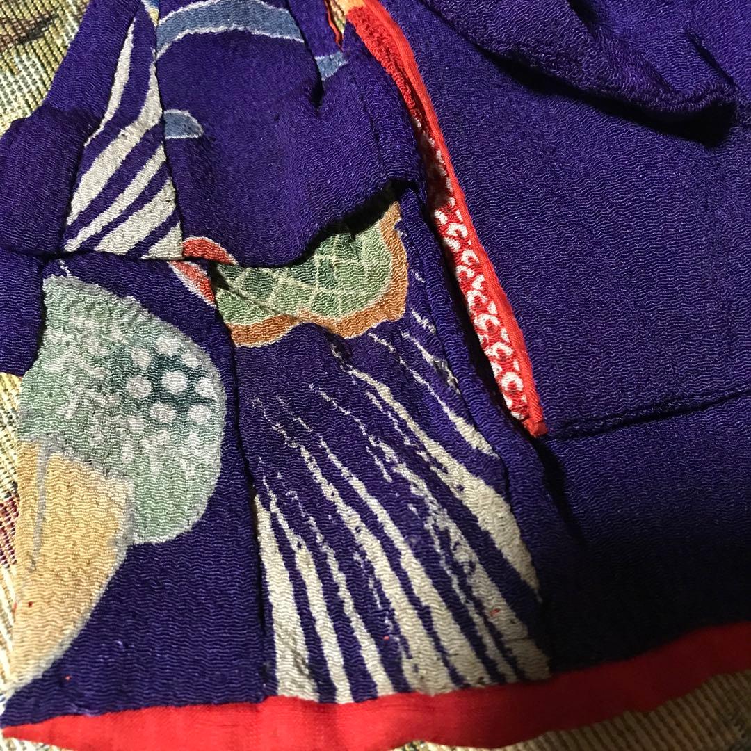 市松人形　小さい　6号　大正時代　女の子　江戸縮緬着物