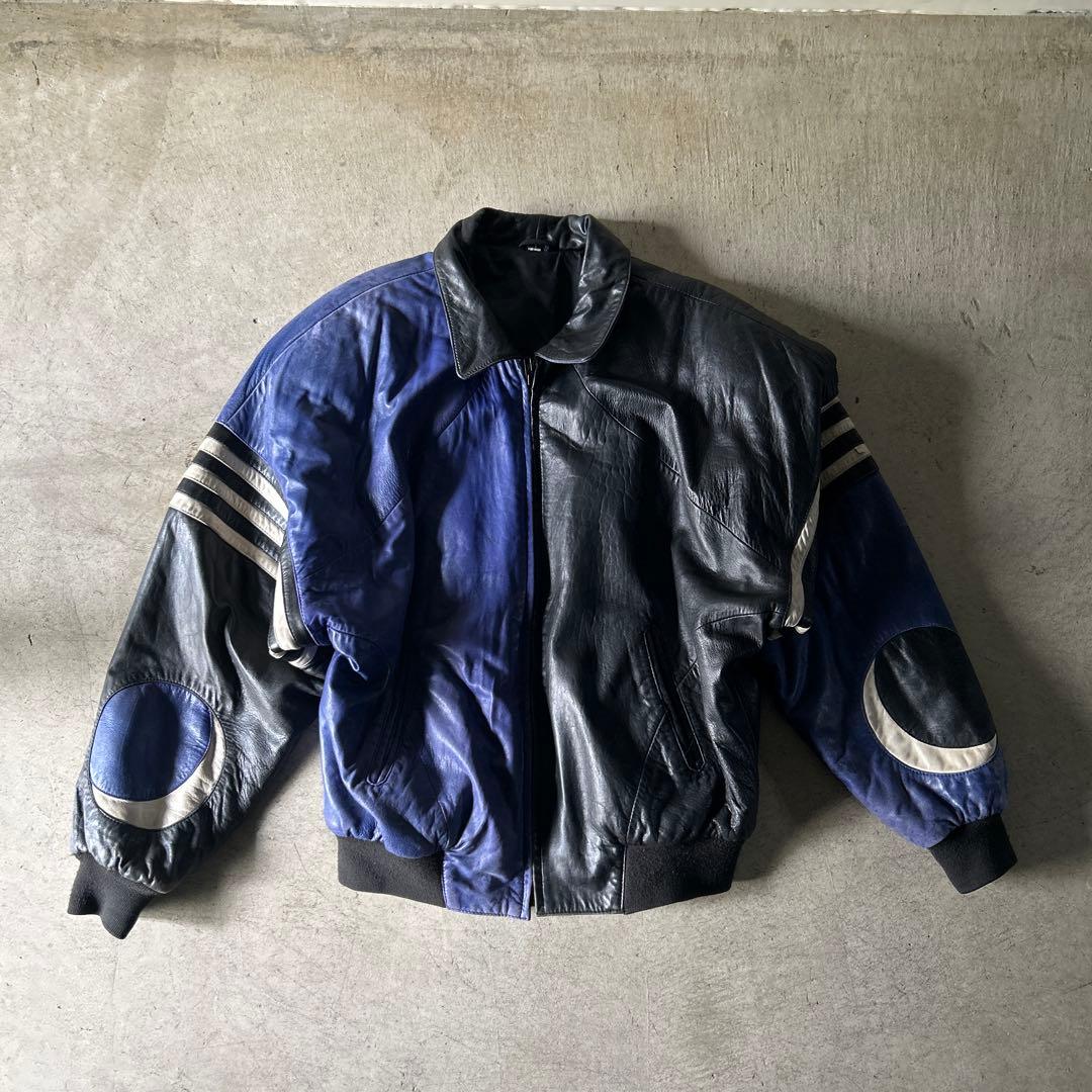 vj　90sヴィンテージラムレザーブルゾンボンバージャケットarchive
