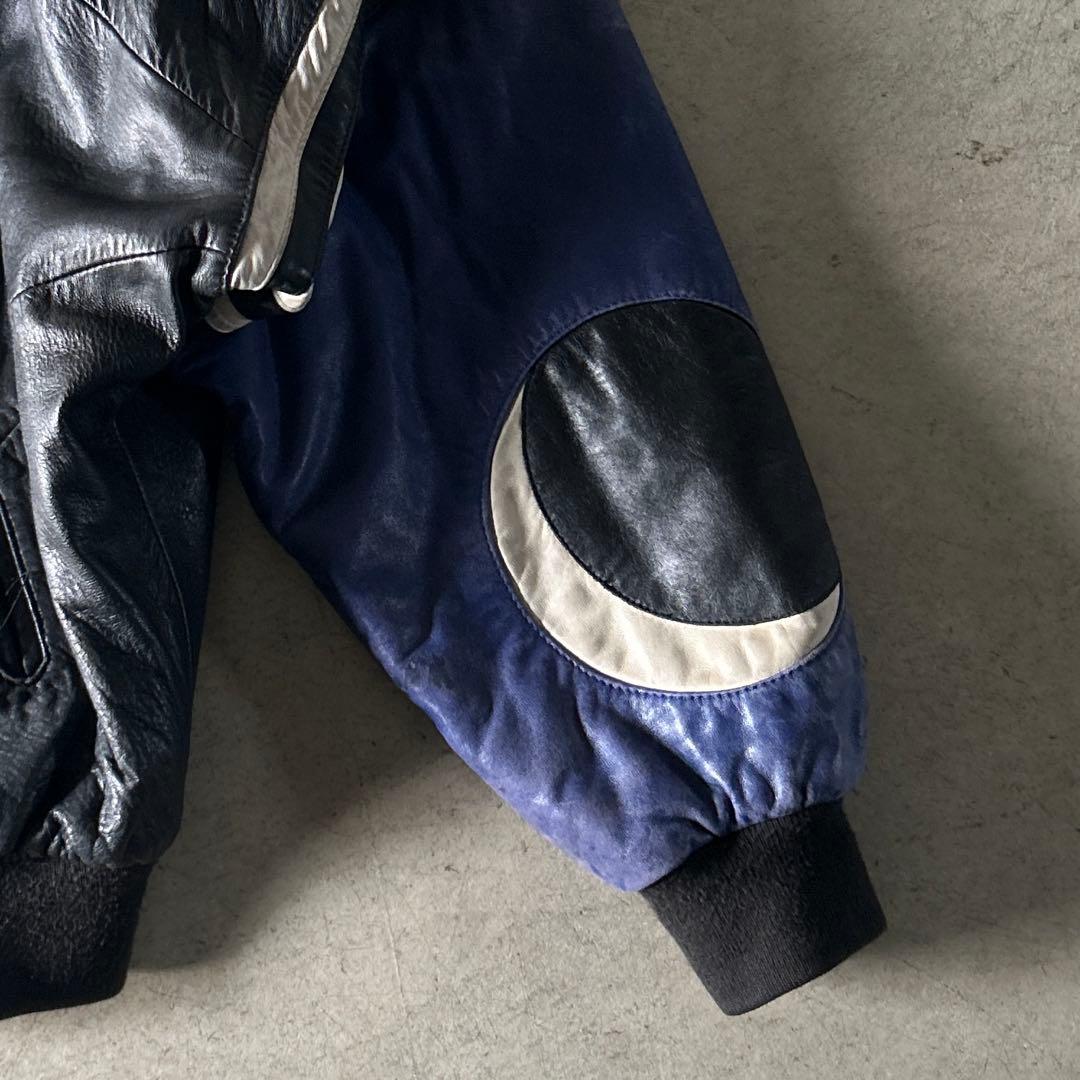 vj　90sヴィンテージラムレザーブルゾンボンバージャケットarchive