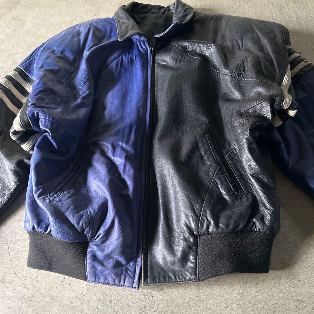 vj　90sヴィンテージラムレザーブルゾンボンバージャケットarchive