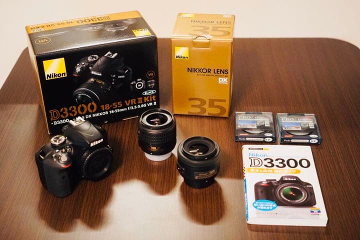 Nikon D3300 レンズキット　AF-S DX 35F1.8G 入門セット