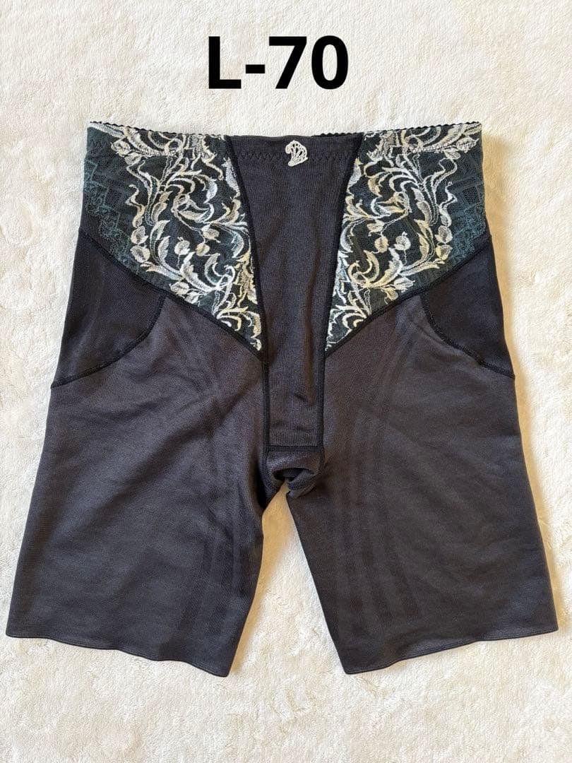 【美品】マルコ 補正下着ロングガードルL-70リベルディーニュ グリーン黒