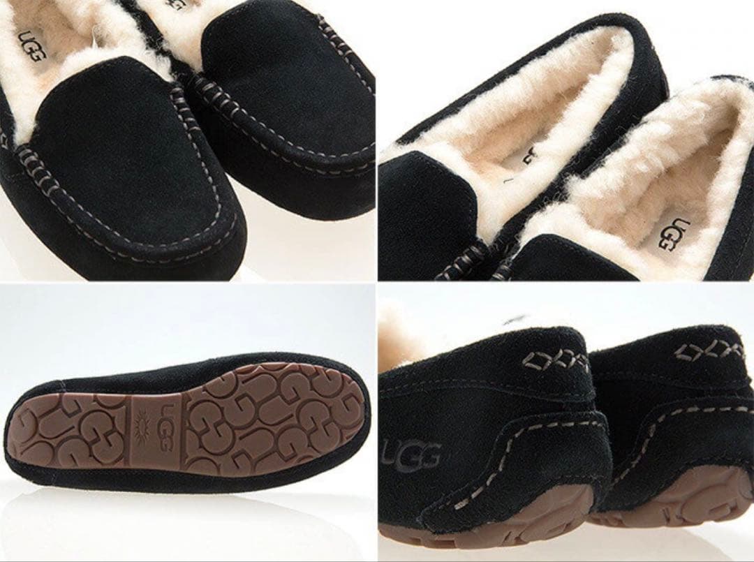 新作 ✨ ウォータープルーフ UGG アンスレー モカシン ブラック US7