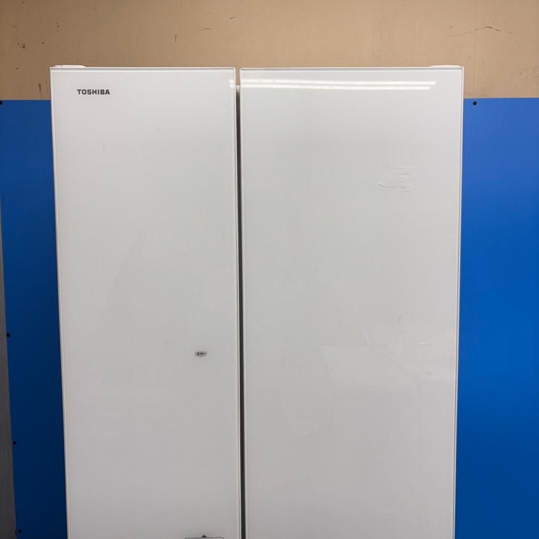 577 東芝　大型冷蔵庫　500L強　509L　小型　自動製氷　観音開き　きれい