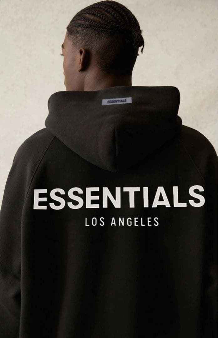 FOG ESSENTIALS リフレクティブパーカー フート付き 後ろLOGO