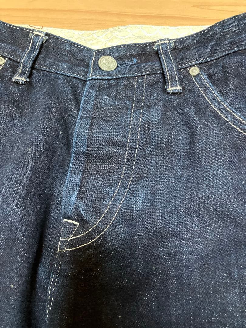 美品ミナペルホネンalwaysロールアップデニム38￼￼minaperhonen