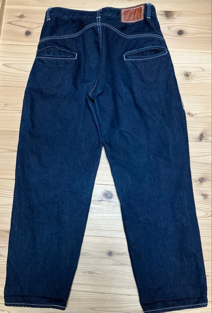 美品ミナペルホネンalwaysロールアップデニム38￼￼minaperhonen