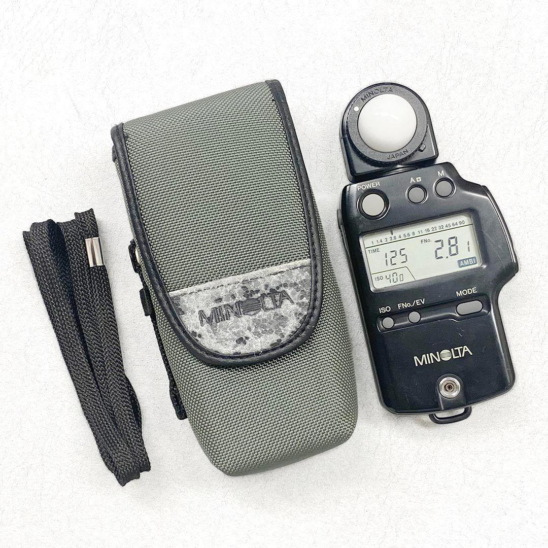 MINOLTA 露出計 ケース付き