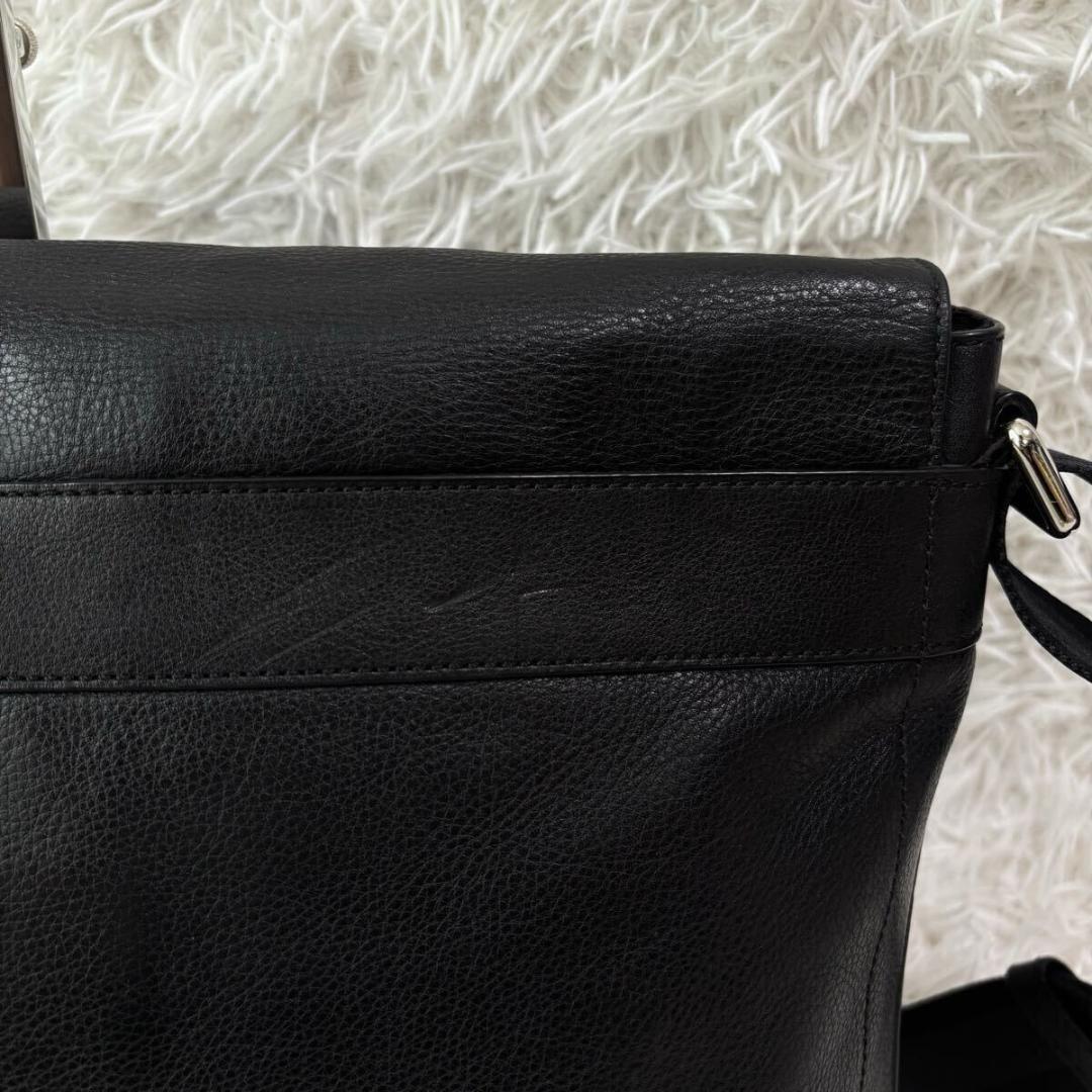 ✨美品✨コーチ メッセンジャーバッグ サリバン スムース ヘリテージ 大容量 黒