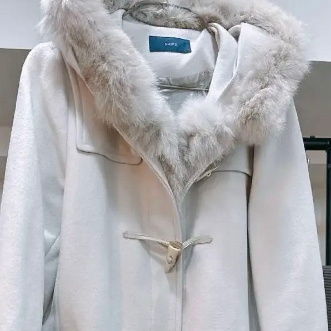 ☆美品☆ships カシミヤ　ダッフルロングコート　定価56000円