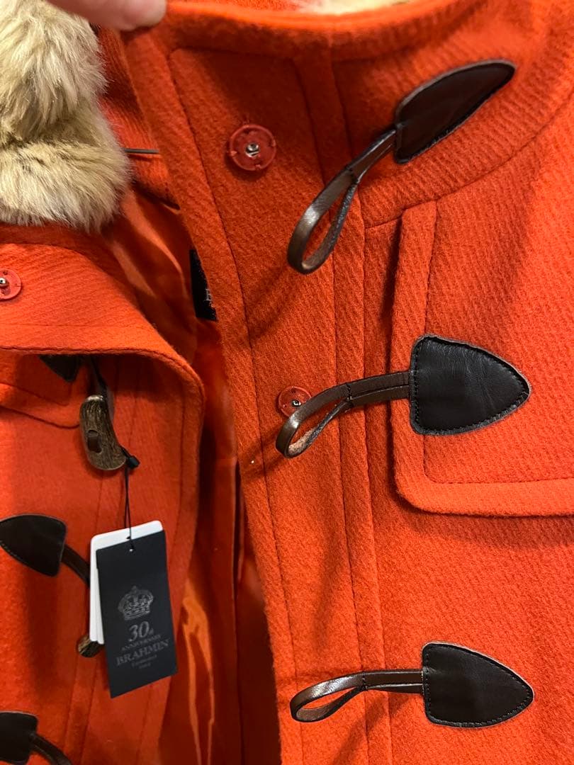 値下げ_新品_BRAHMIN 30周年記念 ダッフルコート オレンジ