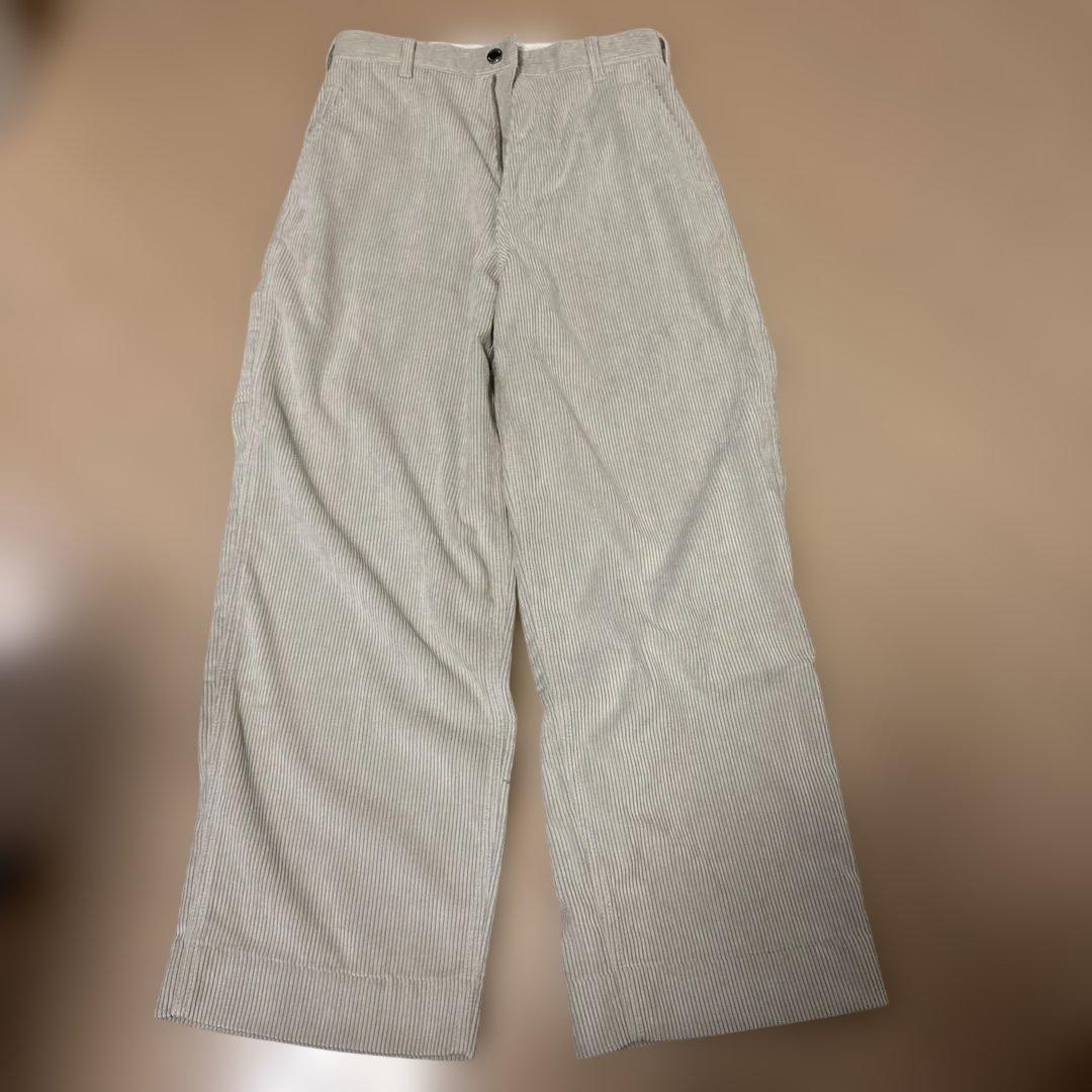 パンツ Shishikui painter C CORDUROY CREAM36