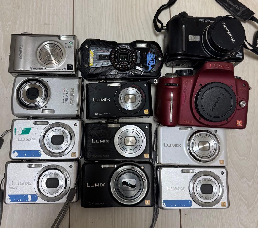 デジタルカメラ　12点セット(未確認) (ジャンク品)