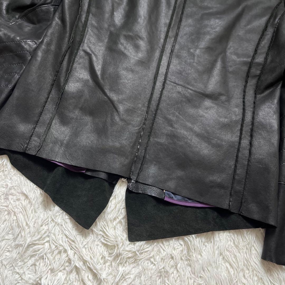 希少 Paul Smith ハイネック レザー ジャケット ファーストライン　M