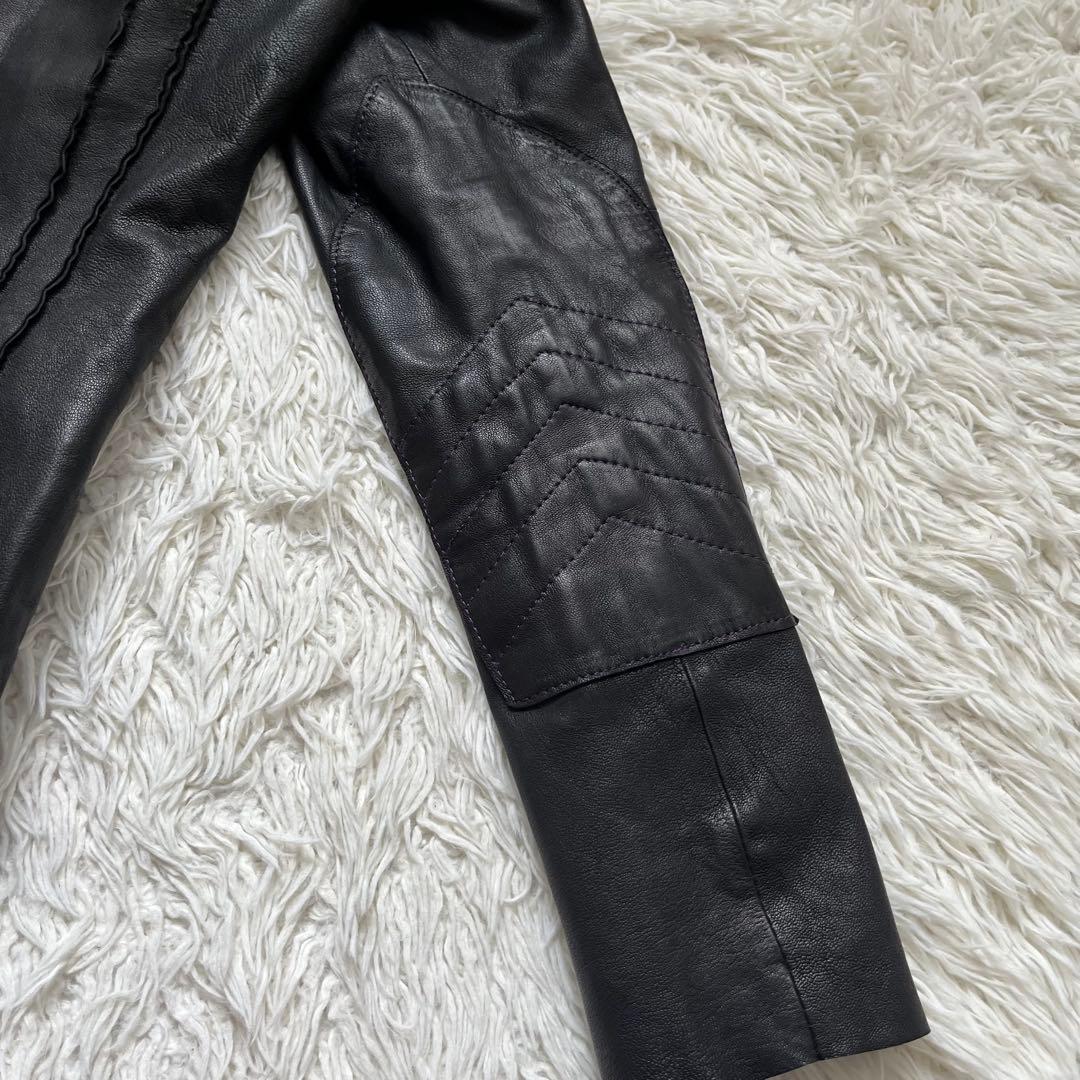 希少 Paul Smith ハイネック レザー ジャケット ファーストライン　M