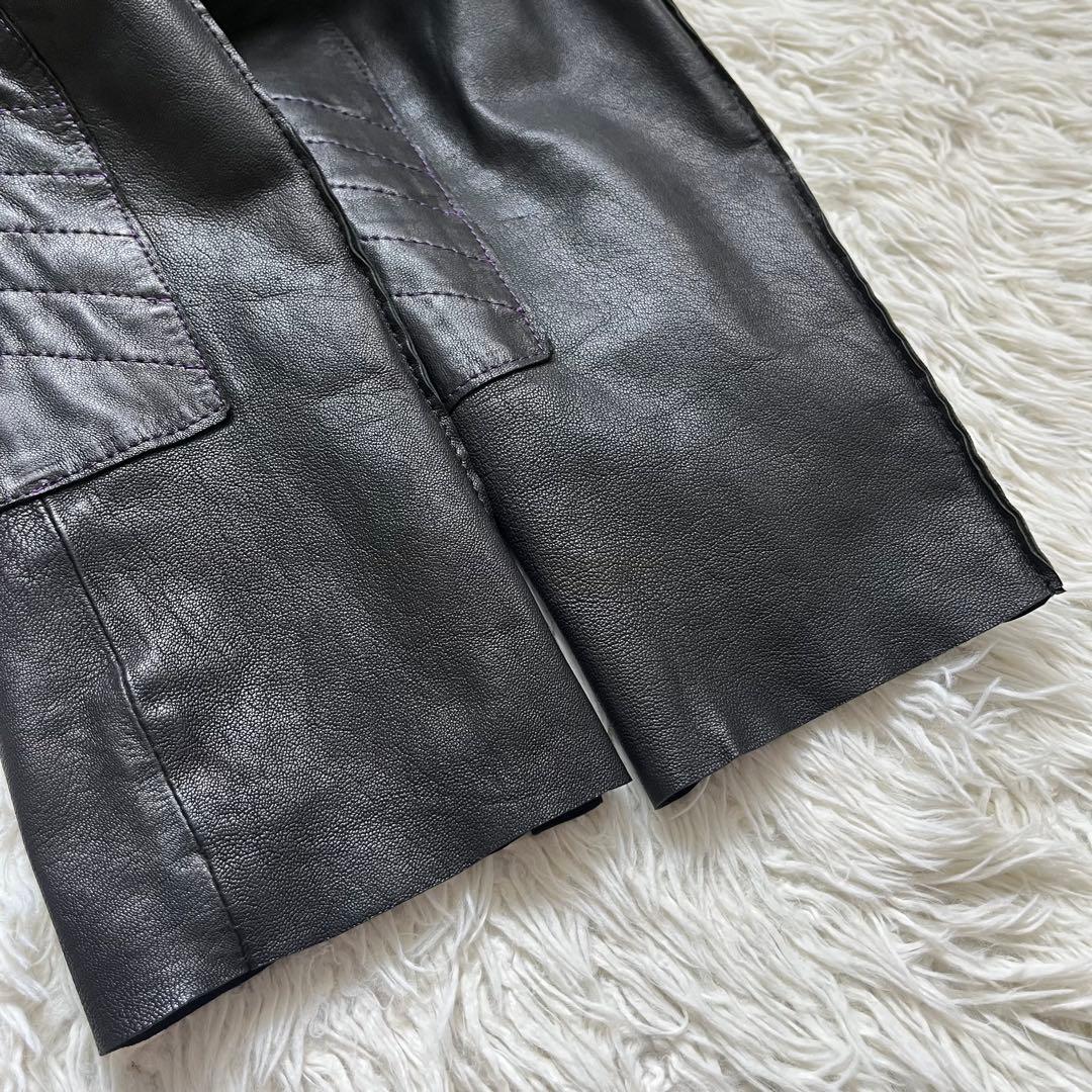 希少 Paul Smith ハイネック レザー ジャケット ファーストライン　M