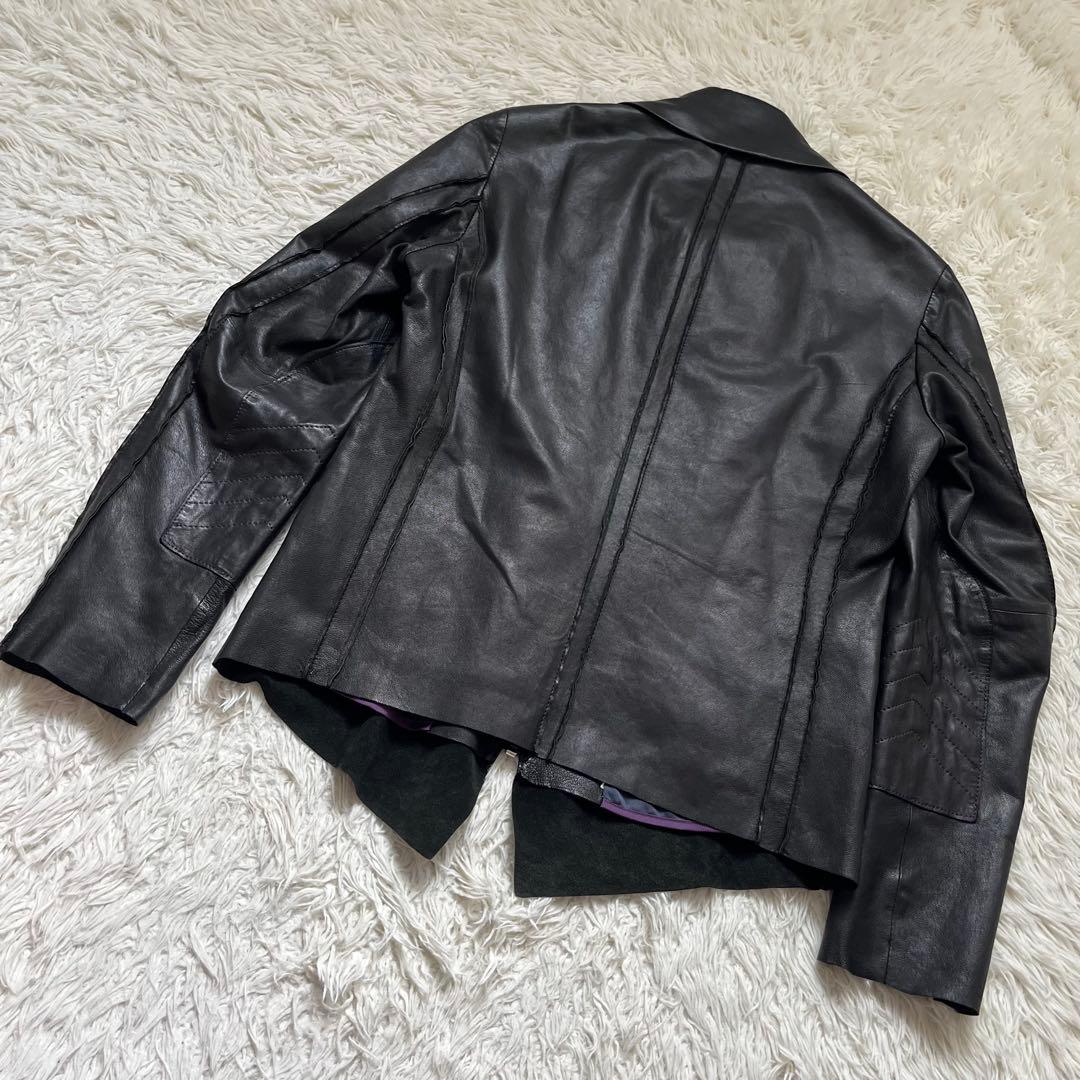 希少 Paul Smith ハイネック レザー ジャケット ファーストライン　M