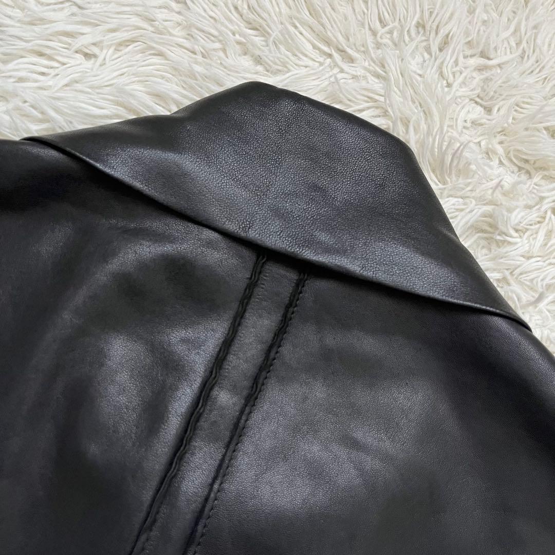 希少 Paul Smith ハイネック レザー ジャケット ファーストライン　M