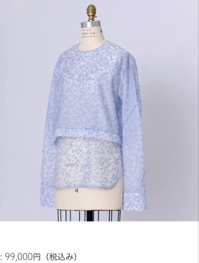 Blamink 梅田阪急限定ブラウス　ブルー