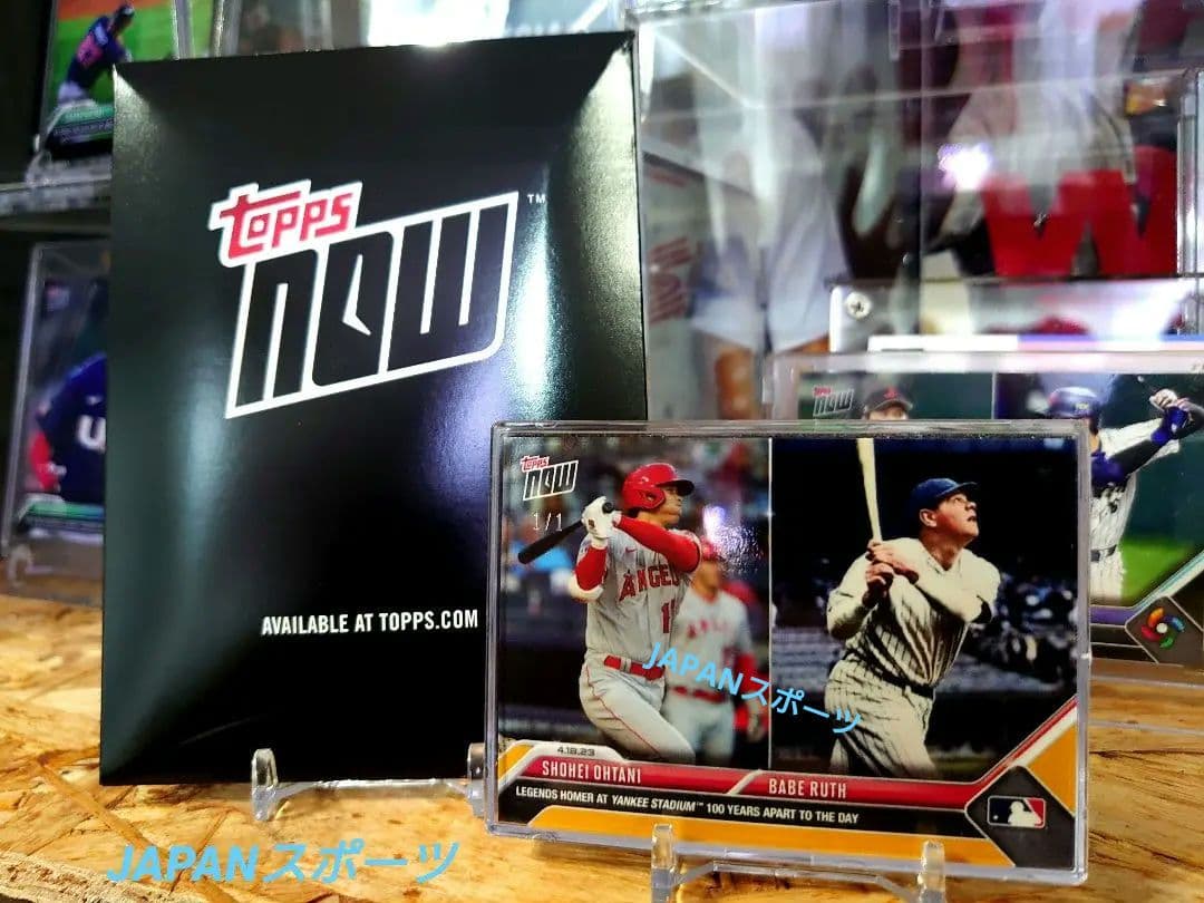 【 １/１】大谷翔平 ゴールドパラレル topps now ベーブ・ルース シリ