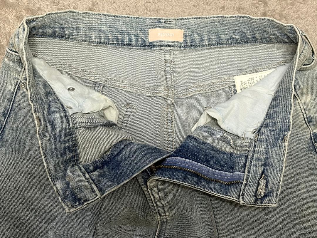 RESEXXY リゼクシー カットアウトリボンデニム ライトブルー Ｌ