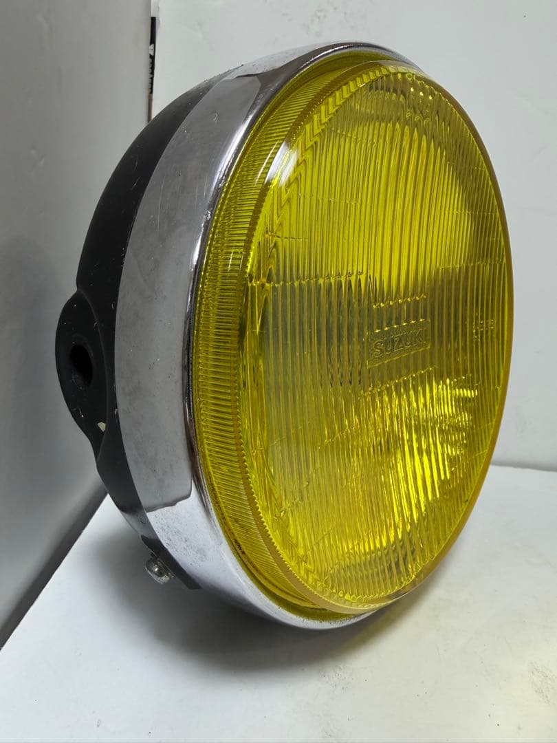 当時物SUZUKI刻印IPF凹レンズ付きヘッドライトASSYGT380GS400