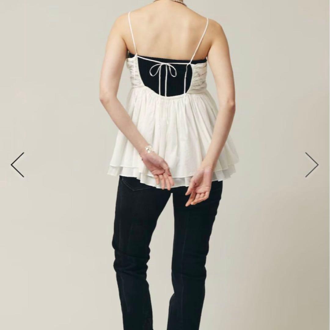 【美品】Curensology カレンソロジー レイヤードキャミソール ぺプラム