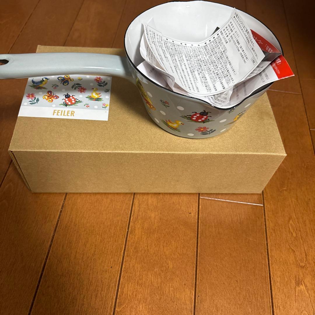 【新品未使用】フェイラー　ハイジドット ホーローミルクパン