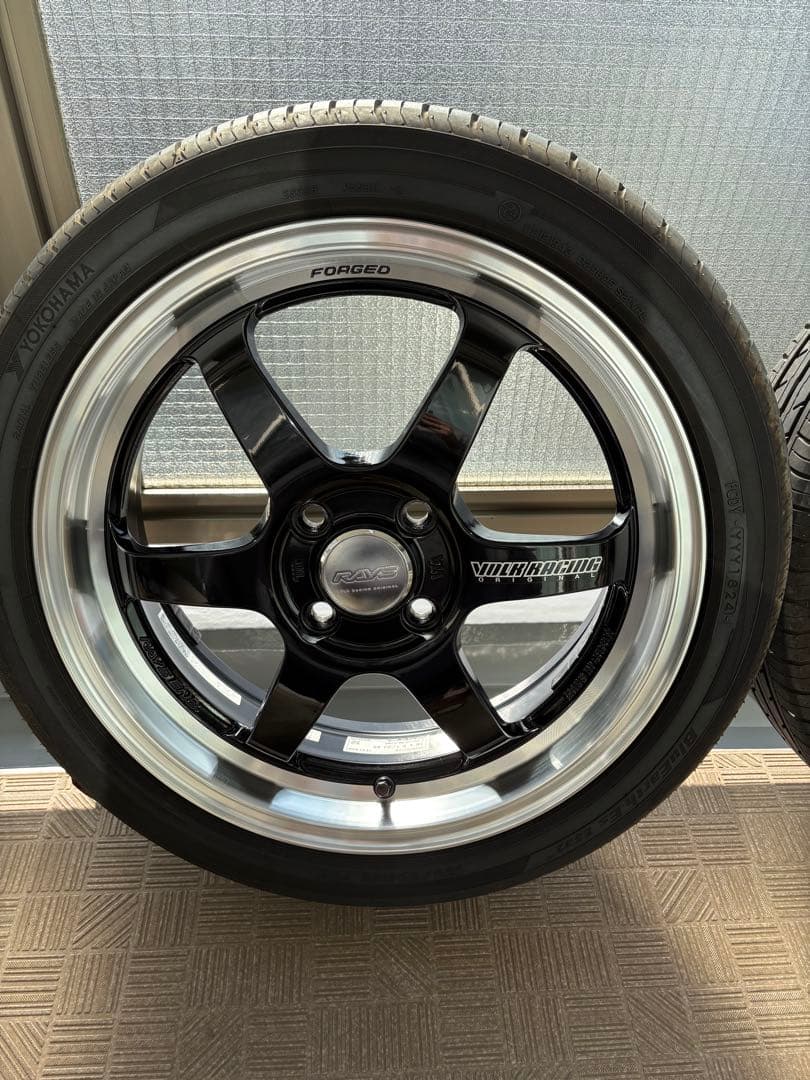 ボルクレーシングTE37 KCRホイールタイヤ 鍛造 16インチ 軽自動車