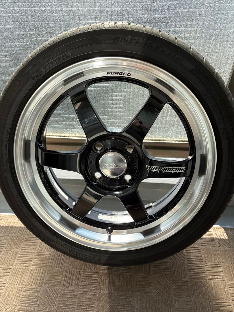 ボルクレーシングTE37 KCRホイールタイヤ 鍛造 16インチ 軽自動車