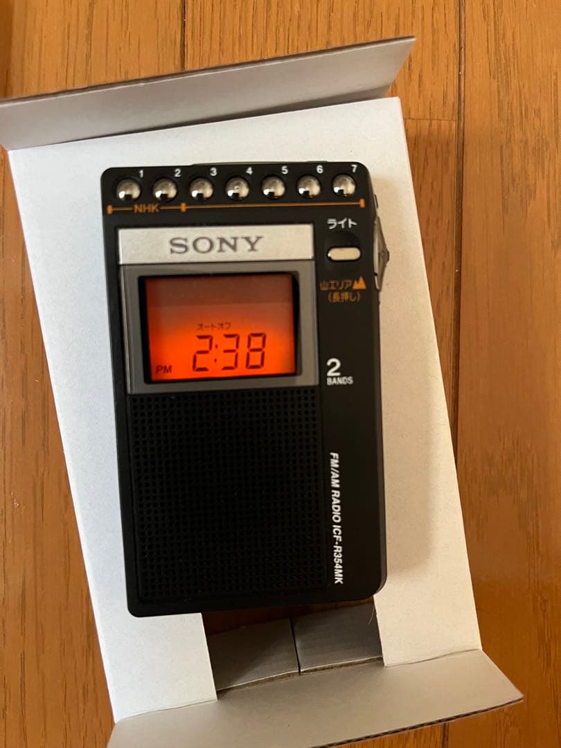 SONYポケットラジオ　ICF-R354MK FM AM シンセサイザーラジオ