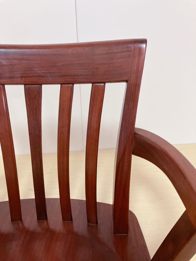 大塚家具　回転座椅子　木製　ローチェア　希少　レトロ　座椅子　回転椅子