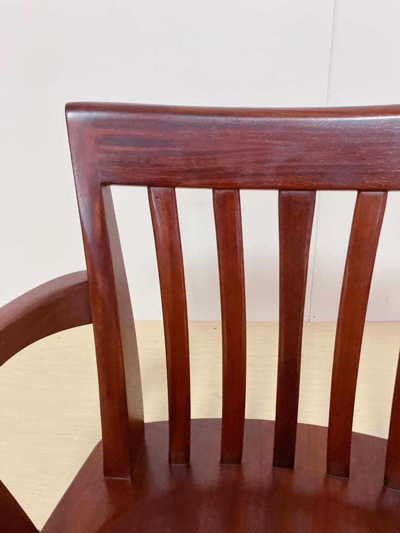 大塚家具　回転座椅子　木製　ローチェア　希少　レトロ　座椅子　回転椅子