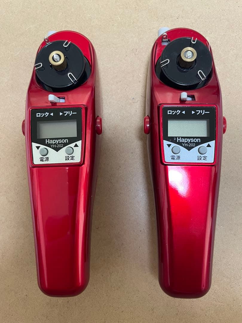 ワカサギ釣りHapyson 電動リール YH-202-R レッド
