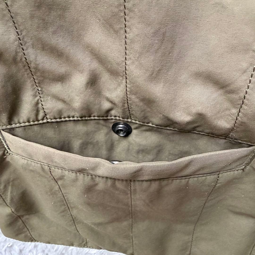 スティルバイハンド シンサレート 中綿 ノーカラーブルゾン 異素材切替 48