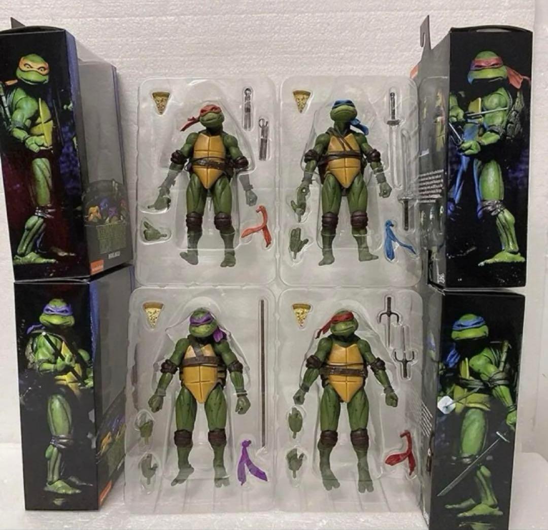 【新品】TMNT 4体セット フィギュア NECA ニンジャ・タートルズ