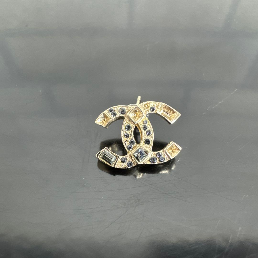 CHANEL シャネル ココマーク ラインストーン ピアス 片耳用 F19 A