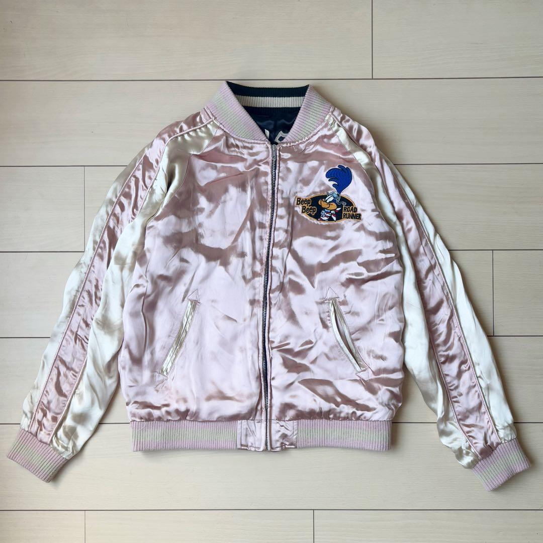 VANSON バンソン×ルニーテューンズ リバーシブルスカジャン　レーヨン